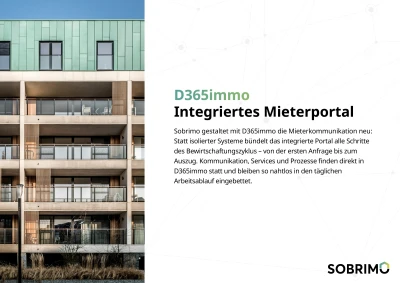 Cover des Whitepapers "D365immo, Integriertes Mieterportal"